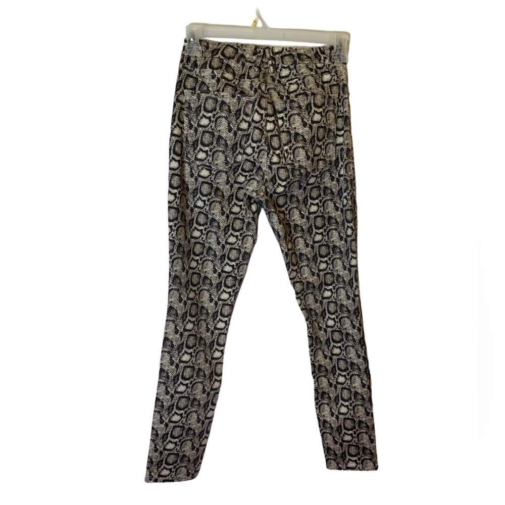 GOOD AMERICAN NET SNAKESKIN PRINT JEANS - Picture 2 of 7